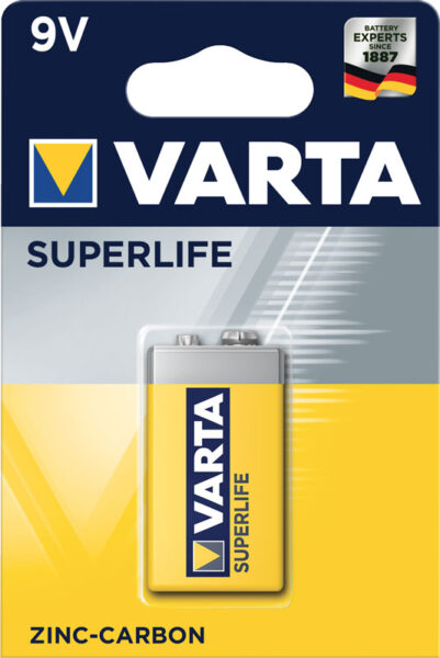 Varta Batteria Zinc-Carbon Superlife Transistor 9V