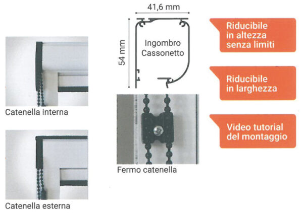 Zanzariera per porte a catenella - immagine 2