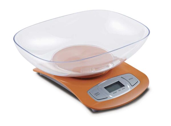 Bilancia digitale da cucina con contenitore