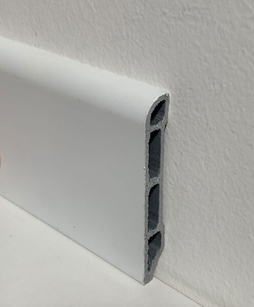 Battiscopa Batilam in pvc mm.2500x11x70