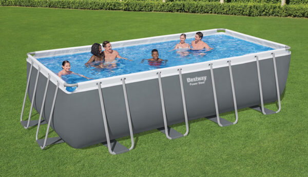 Piscina rettangolare steel frame cm.549x274x132 capacit&agrave;: 16.000 lt.