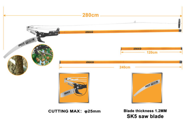 Svettatoio 280CM Ingco