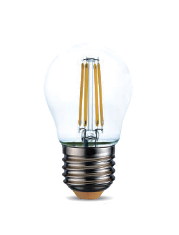 Lampada sfera G45 filamento LED E27