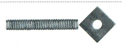 Mozzone con dado m4 zincato(pz.250)