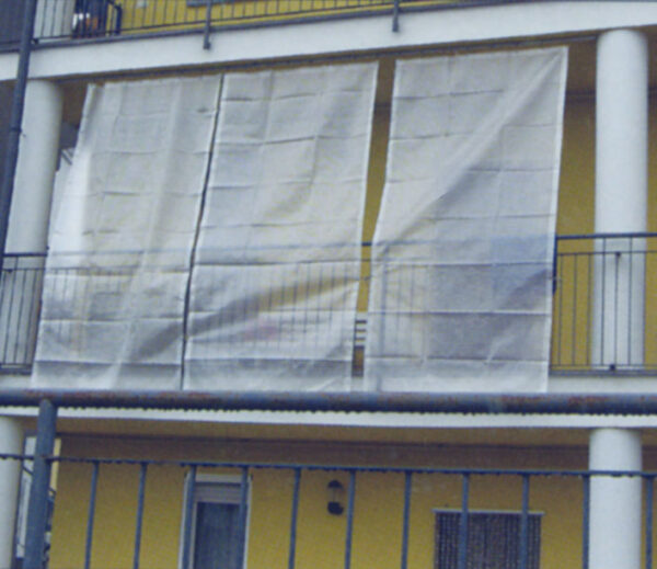 Telo bianco retinato occhiellato - immagine 2
