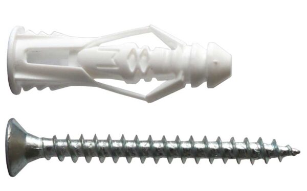 Tasselli nylon cobra triple grip mm6 + viti + barattolo promo 100 pz