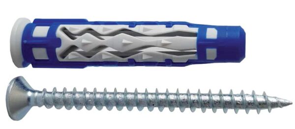 Tasselli nylon duofix mm8 + viti + barattolo promo 25 pz
