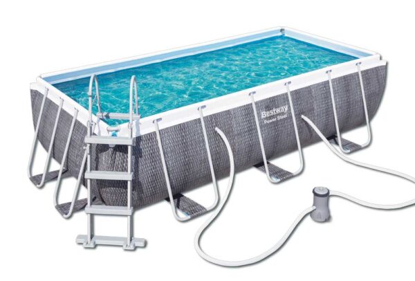 Piscina 549x274x122 rett.rattan