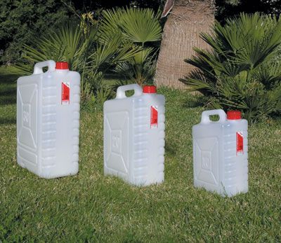 Bidone polietilene per alimenti EUROTANICA, colore bianco