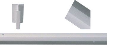 Binario per mantovana in materiale antiurto mm.18 h.3,00 mt