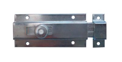 Catenaccio tipo mignon in acciaio zincato, con contropiastra mm.80x40
