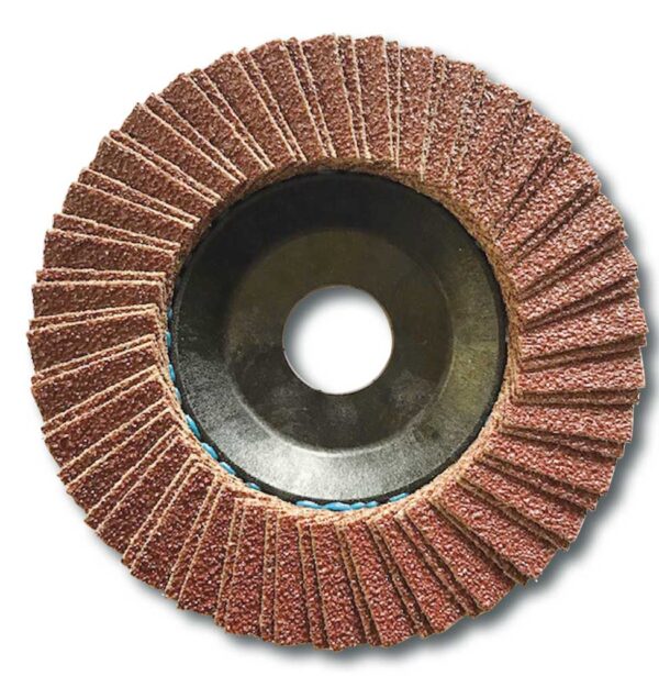 Disco lamellare abrasivo al corindone diametro 115 mm. - immagine 2