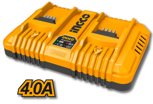 Carica batterie rapido 4.0ah doppio