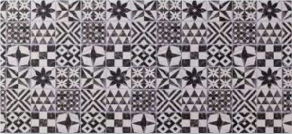 Tappeto Joke Mosaic Black White H.50cm