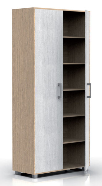 Mobile Scarpiera MARS4 6 Ripiani Bianco Alpes/Rovere 75x35x170h