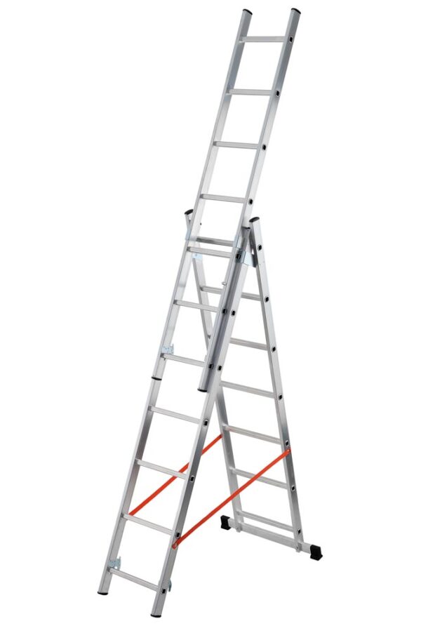 Scala trasformabile tripla in alluminio