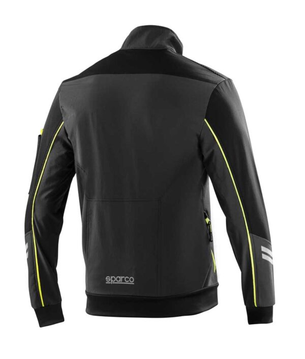 Giacca antivento Light Shell Sparco nero-grigio fluo - immagine 2