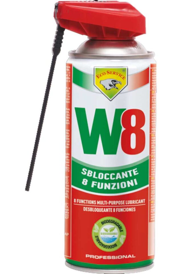 W8 sbloccante 8 funzioni 400ml biodegradabile jet spray