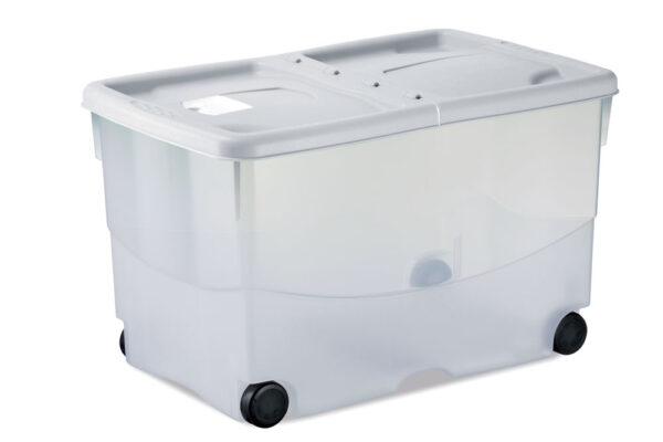 Box salvaspazio Vasco con ruote, sovrapponibile, c.60x40x36h col.ass. - immagine 3