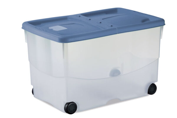 Box salvaspazio Vasco con ruote, sovrapponibile, c.60x40x36h col.ass. - immagine 2