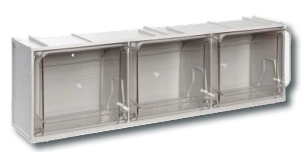 Cassettiera Crystal box cb 50/3s - 3 cassetti mm.600x155x175