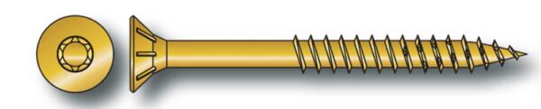 Vite legno torx testa piana svasata tropicalizzata