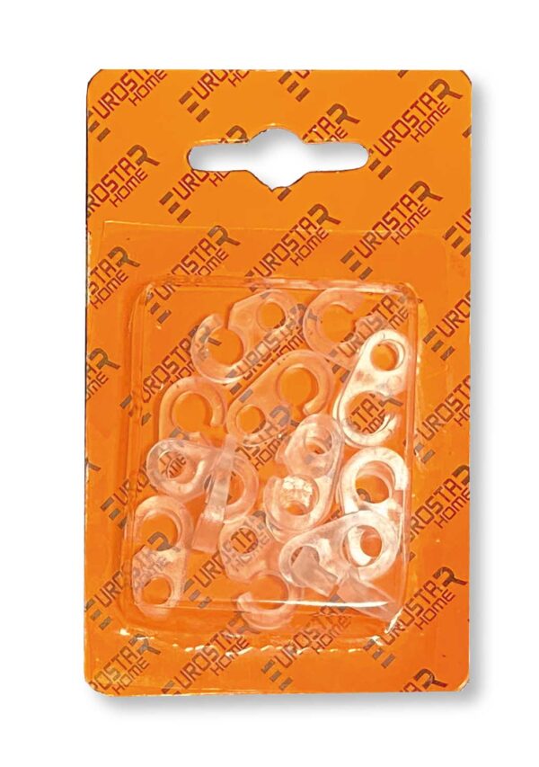Gancio per tenda trasparente blister 20 pezzi