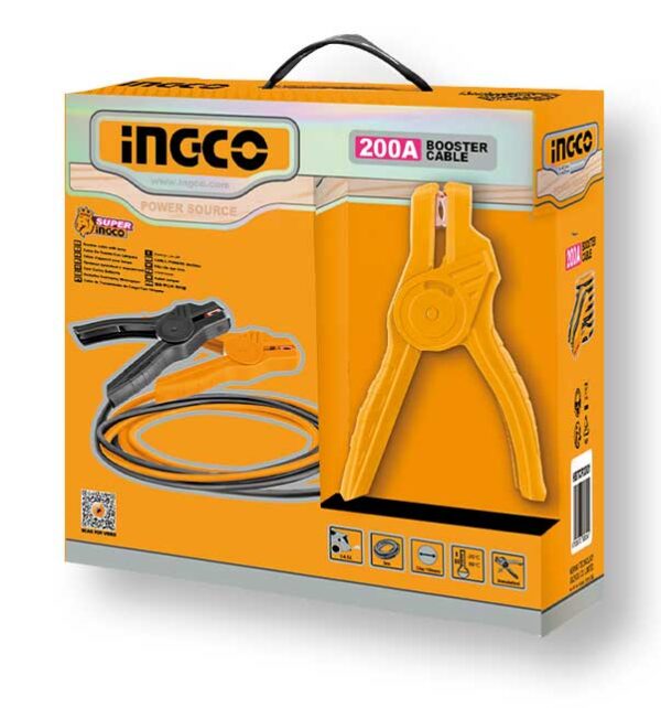 Cavo batteria cm.18x10 mt.3,0 ingco - immagine 3