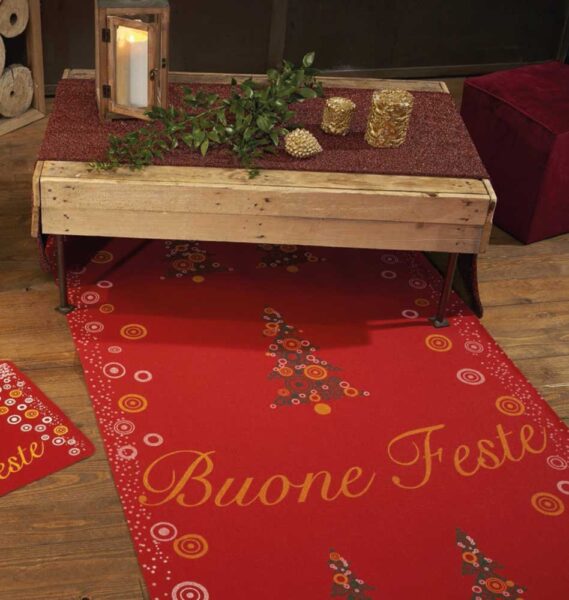 Passatoia natalizia h.100 fantasia disegno Abete