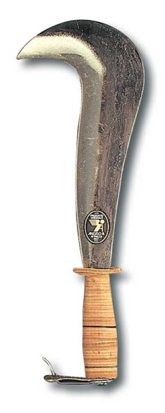 Roncola solita cm.28 manico cuoio angelo b.