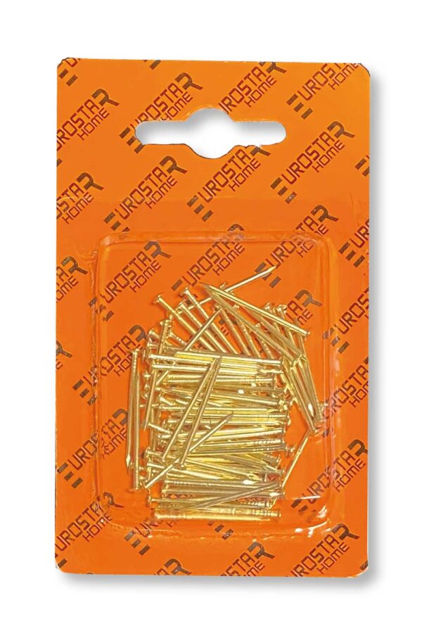 Chiodi per ganci X ottonati e bruniti in blister da 100pz.