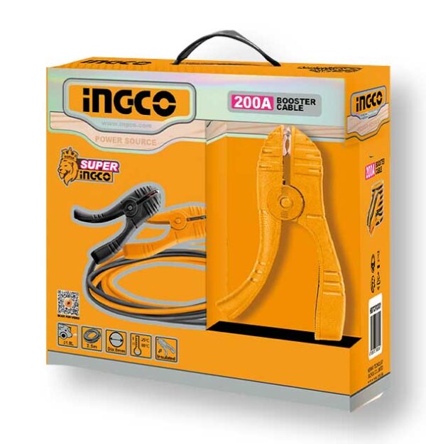 Cavo batteria cm.14x9 mt.2,5 ingco - immagine 3