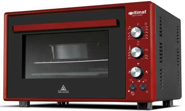 Forno elettrico ventilato con timer e doppio vetro 60 lt. cm.60x45x38