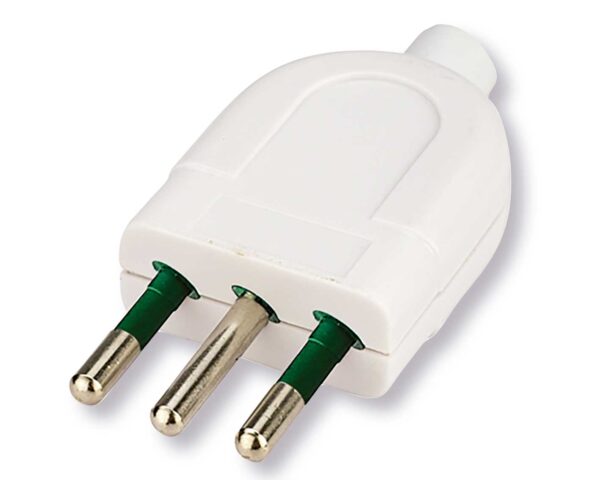 Spina 10A 250V S11 Bianco