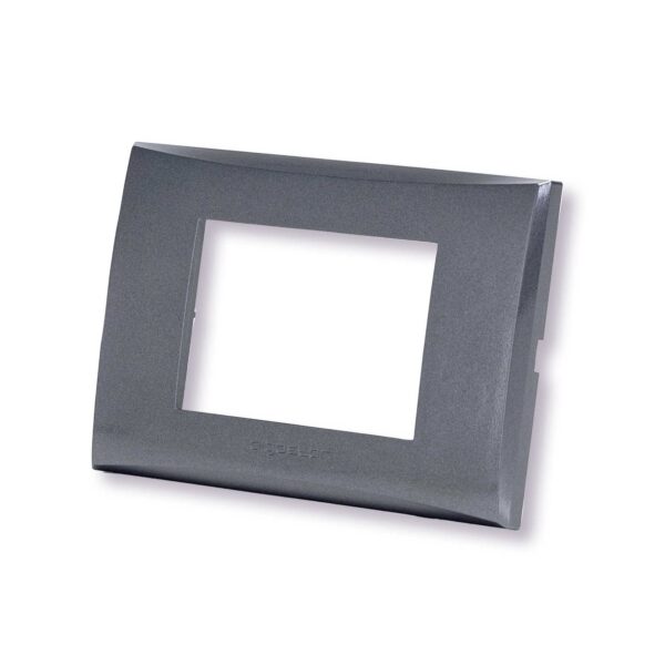 Placche a 3 moduli in plastica Serie Plana
