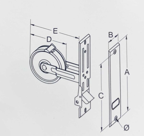 Avvolgitore con placca in acciaio inox - immagine 2