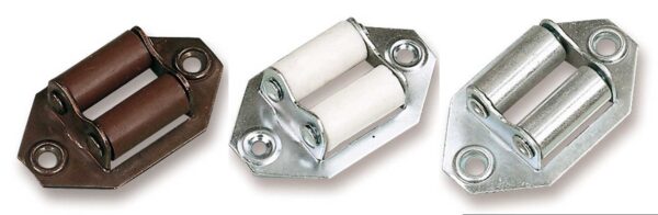 Guidacinghie in acciaio con rullo trasversale