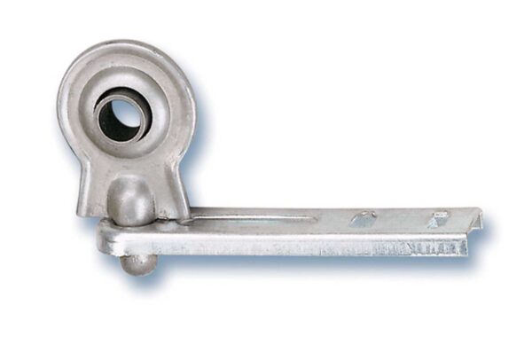 Supporto a sfera con zanca in acciaio zincato