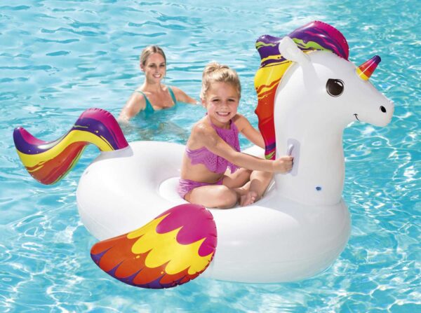 Cavalcabile unicorno fantasy