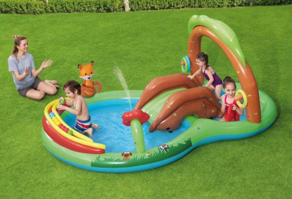 Play center friendly woods