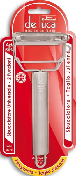 Sbucciatore universale+taglio Julienne lame acciaio inox microdentate