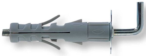 Tassello Nylon con distanziale e gancio medio 'SB' 12X57 (PZ.50)