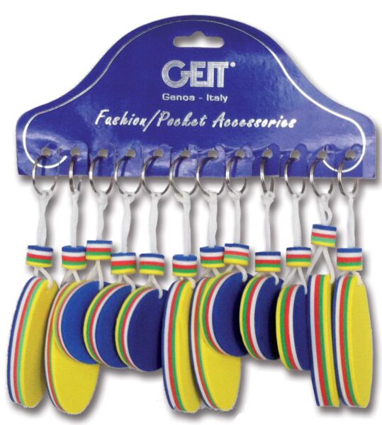 Cartella 12 portachiavi Floating Classic multistrato galleggianti