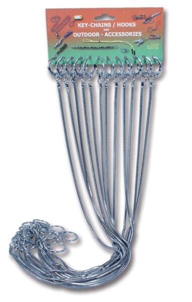 Cartella 12 catene Ch-Snake cm 50 2 ganci cromo