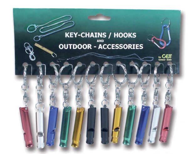 Cartella 12 fischietti Alu Midi colori assortiti