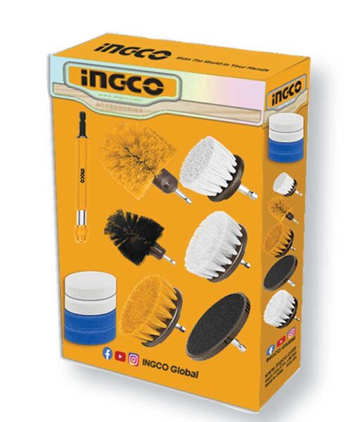 Set 11 spazzole multiuso gambo 1/4P.