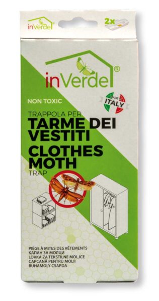 Trappola per le tarme dei vestiti 2pz pre-attivata