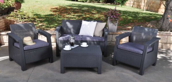 Salotto Corfu Lounge Set Graphite