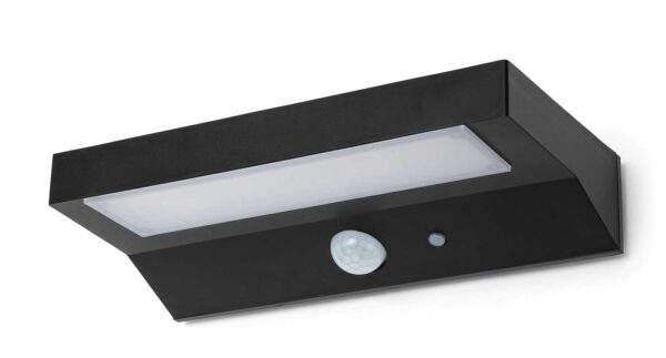 Appplique led ricarica solare rilevatore movimento 600 lumen mod.Tecno