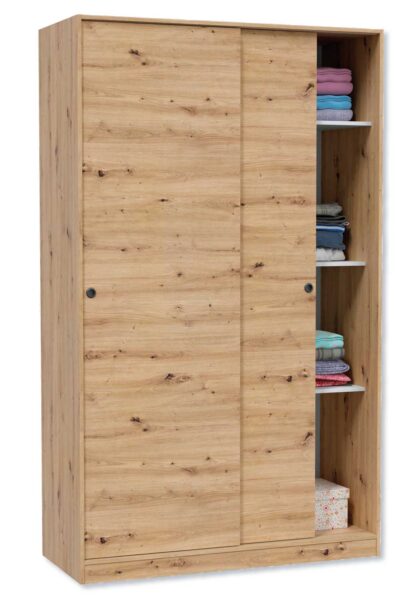 Armadio 2 ante scorrevoli 120x50x200h rovere nodi